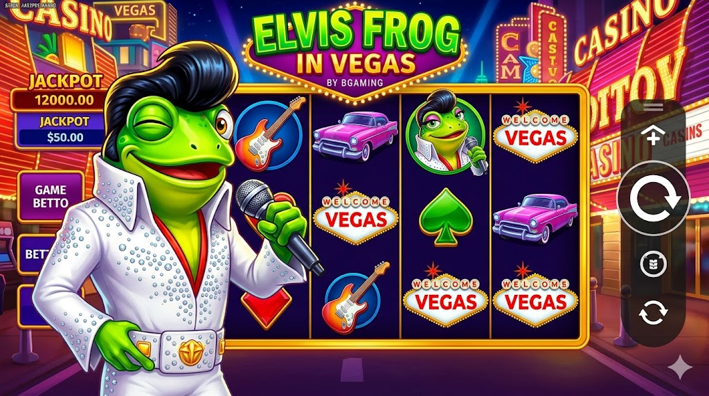 Elvis Frog in Vegas slot
